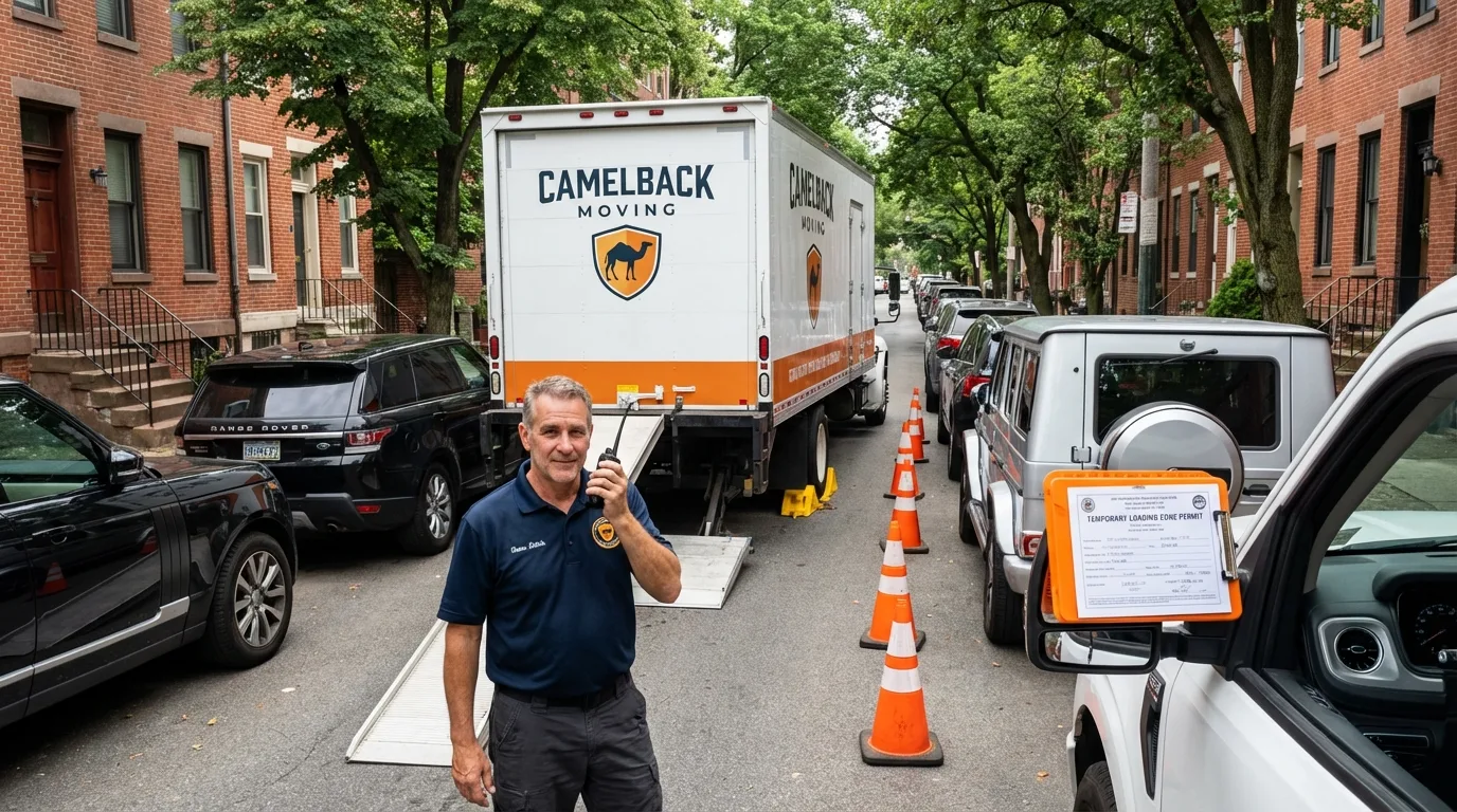 City street loading permit setup in East Petersburg, PA